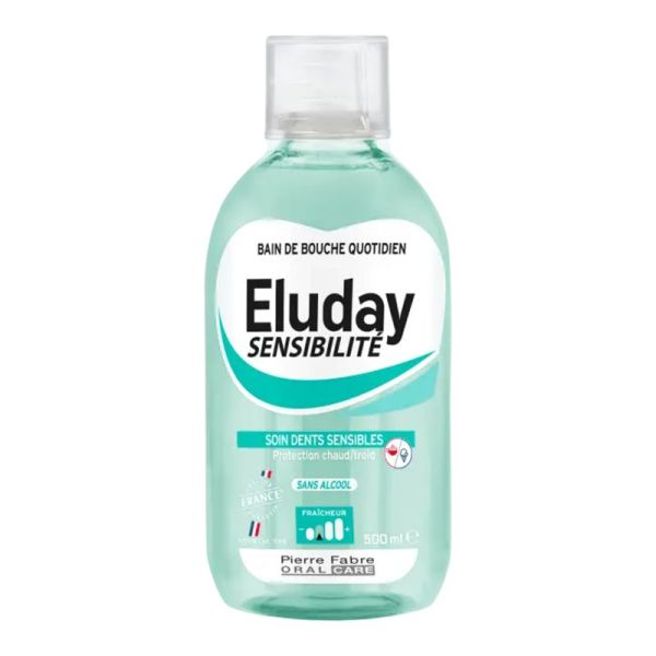 ELUDAY SENSIBILITE 500ml - Solution pour Bain de Bouche - Dents Sensibles