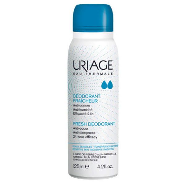 URIAGE Déodorant Fraîcheur Pierre d' Alun Spray/125ml - Transpiration des Aisselles