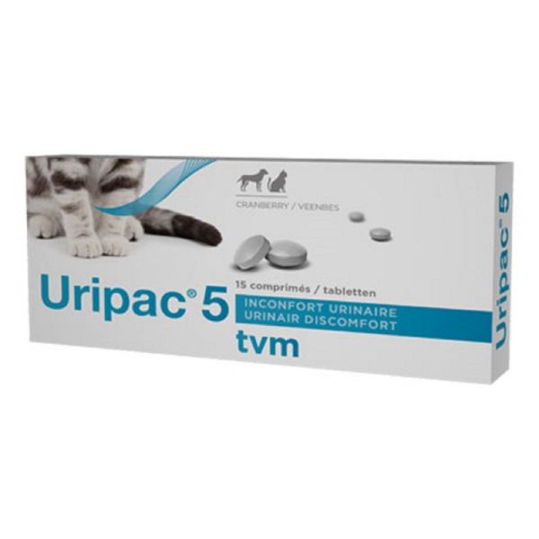 URIPAC 5mg 15 Comprimés - Inconfort Urinaire - De 5 à 20kg