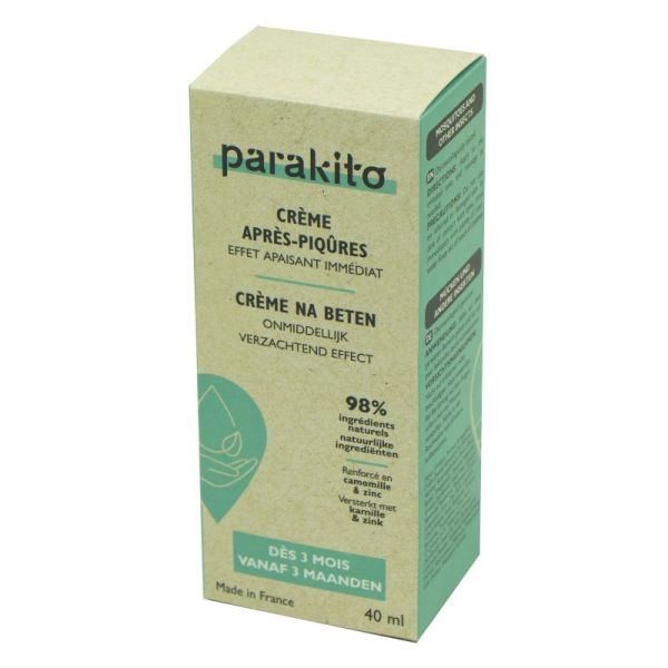 PARAKITO Crème Après Piqûres 40ml - Effet Apaisant Immédiat - Dès 3 Mois