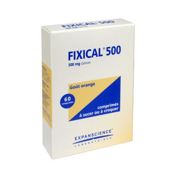 FIXICAL 500 mg, 60 comprimés à croquer ou à sucer