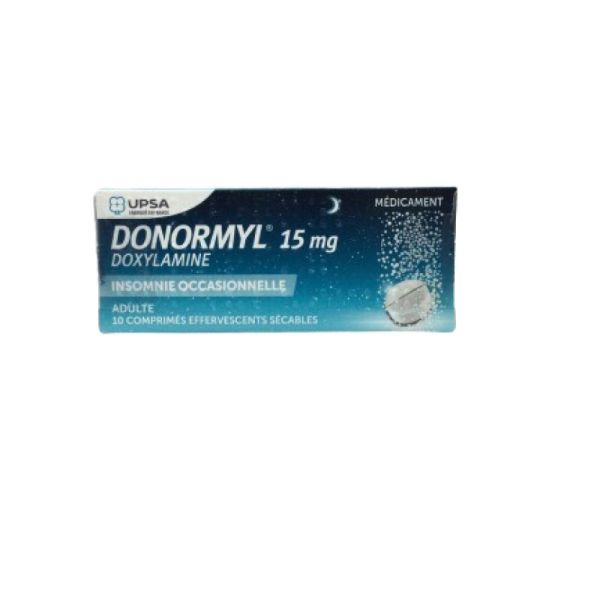 Donormyl 15 mg, 10 comprimés effervescents sécables