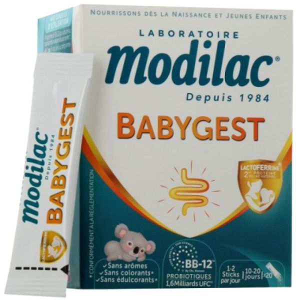MODILAC - BABYGEST - PROTIBIOTIQUES - 20 STICKS