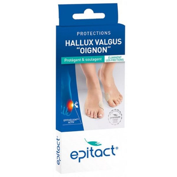 EPITACT Protections Hallux Valgus Oignon - Pansement à Base d' Epithélium Activ - Bte/2