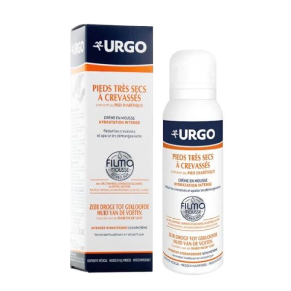 URGO - FILMOMOUSSE - Pieds très secs crevasses mousse hydratation intense  - 125ml