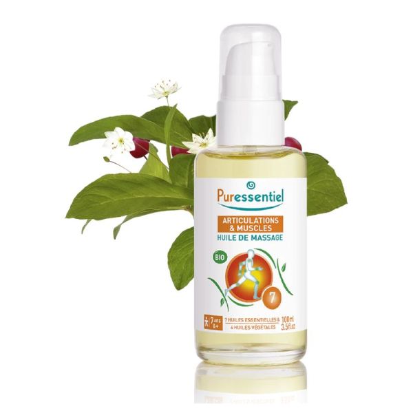 Huile de Massage Préparation & Récupération Bio 120ml : Éveillez