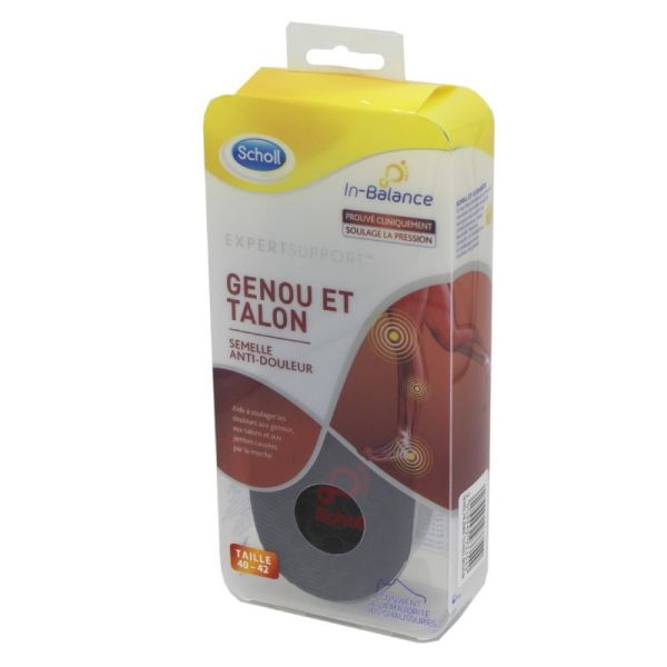 SCHOLL ExpertSupport In Balance Semelles Anti Douleur Genou et Talon - 1 Paire