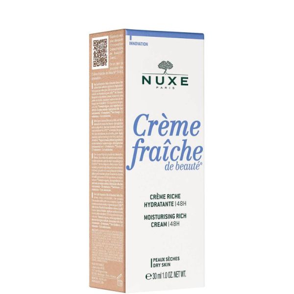 NUXE CREME FRAICHE de Beauté Crème Riche Hydratante 48H 30ml - Peaux sèches