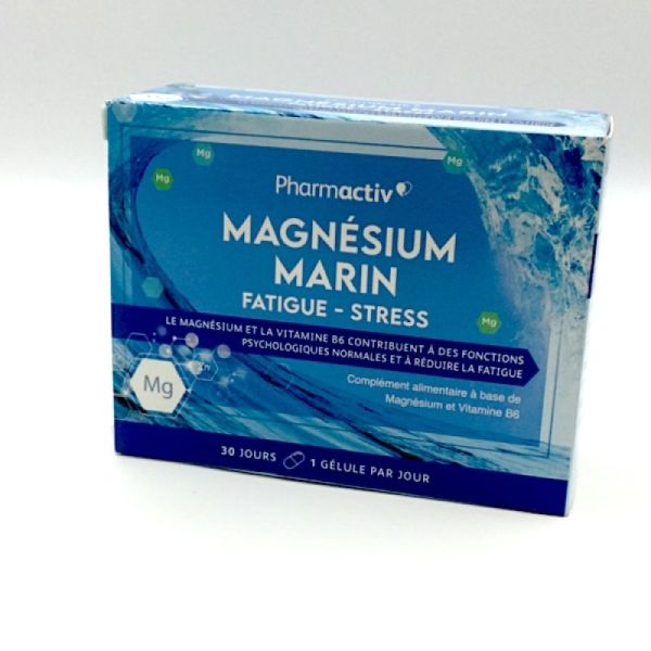 Magnésium marin 300mg vitamine B6 2mg pharmactiv - 30 comprimés ...