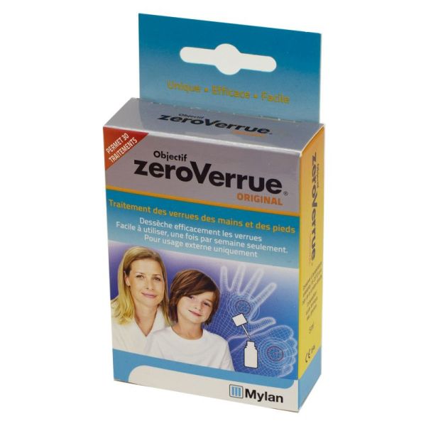 Objectif Zero Verrue Original 5ml - Traitement des Verrues des Mains, Pieds, Coudes, Genoux