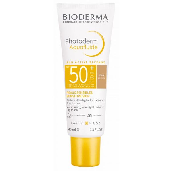 PHOTODERM Aquafluide Dorée SPF50+ 40ml - Toutes Peaux Mates Sensibles