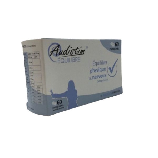 AUDISTIMPHARMA - Equilibre physique & nerveux (mangnésium) - 60 comprimés sécables - 3770009584067
