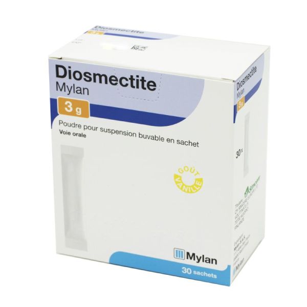 Diosmectite 3g Mylan Poudre pour suspension buvable - 30 sachets