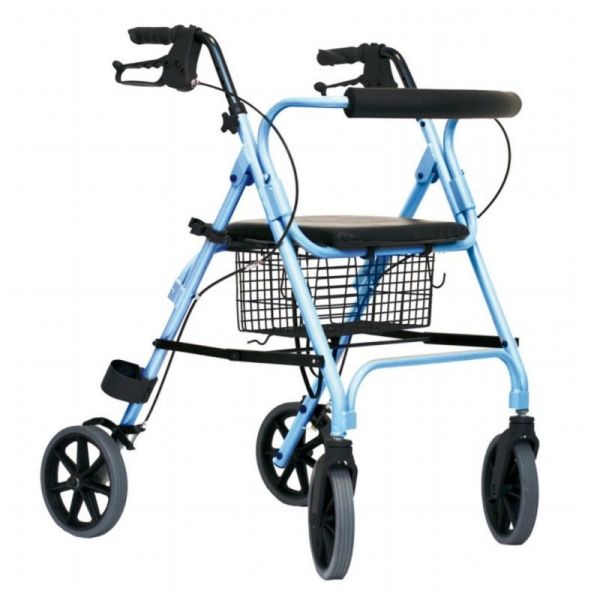 THUASNE Rollator MOVE LIGHT Bleu - Pliant avec Siège et Dossier - V0504185 - 1 Unité