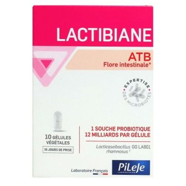 LACTIBIANE ATB Gélule Bte/10 - Souche Microbiotique Lactobacillus Rhamnosus