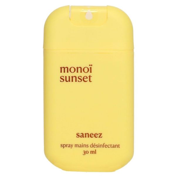 Saneez Monoï Sunset spray mains désinfectant 30ml