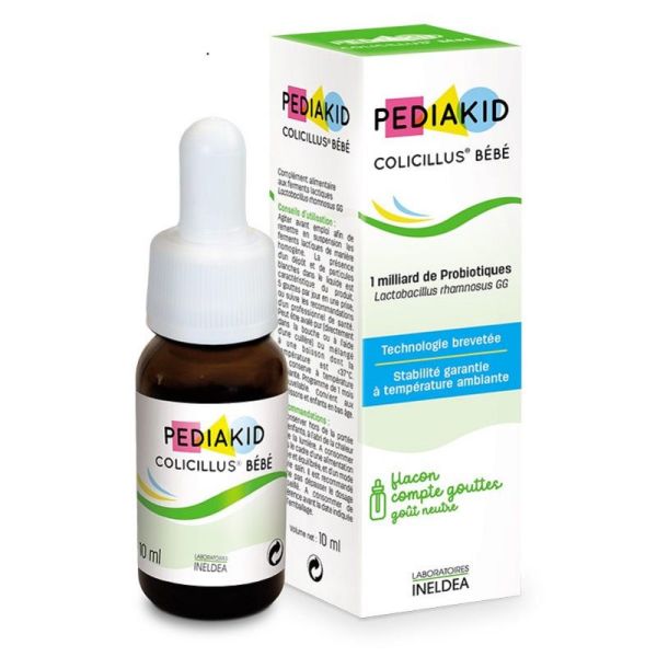 PEDIAKID Colicillus Bébé 10ml - 1 Milliard de Probiotiques (Lactoacillus rhamnosus GG)