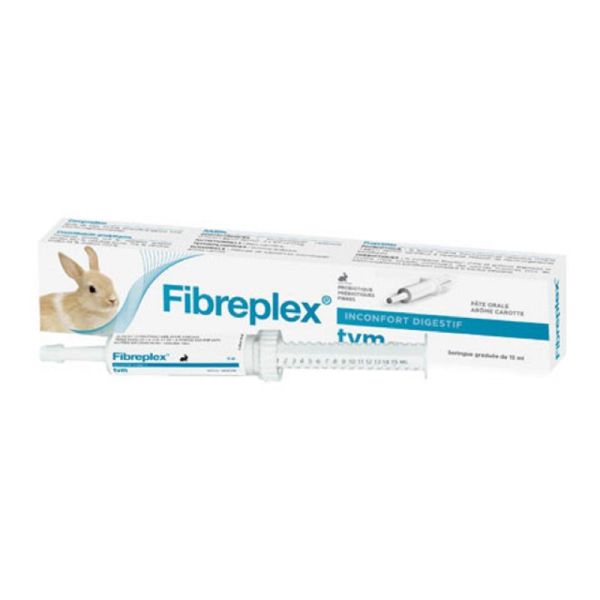 FIBREPLEX Pate Orale Seringue 15ml - Confort Intestinal, Perte d' Appétit chez le Lapin