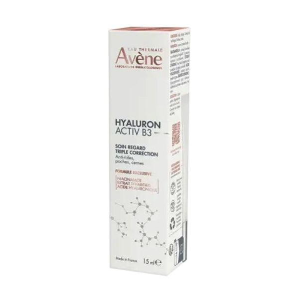 AVENE HYALURON ACTIV B3 Soin Regard Triple Action 15ml - Rides, Poches, Cernes