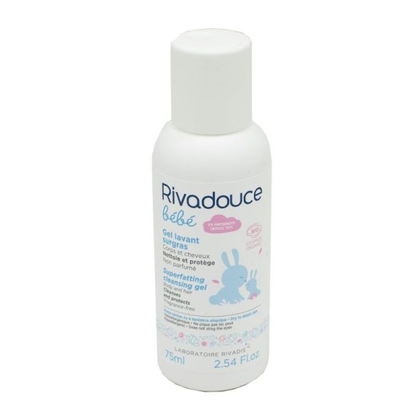 Hair and Body Cleansing Gel Rivadouce Bebe Superfatting Cleansing Gel
