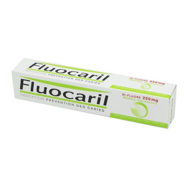 Fluocaril Bifluoré 250 mg Menthe, pâte dentifrice - Tube 75 ml