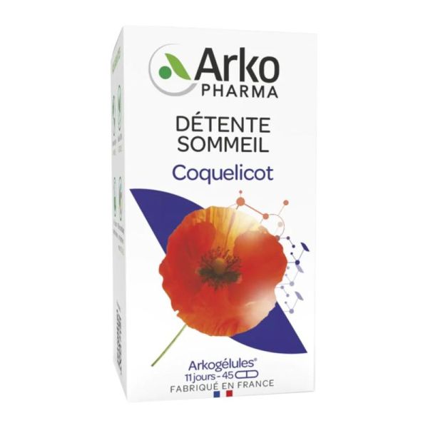 ARKOGELULES Coquelicot - Bte/45 - Détente et Sommeil