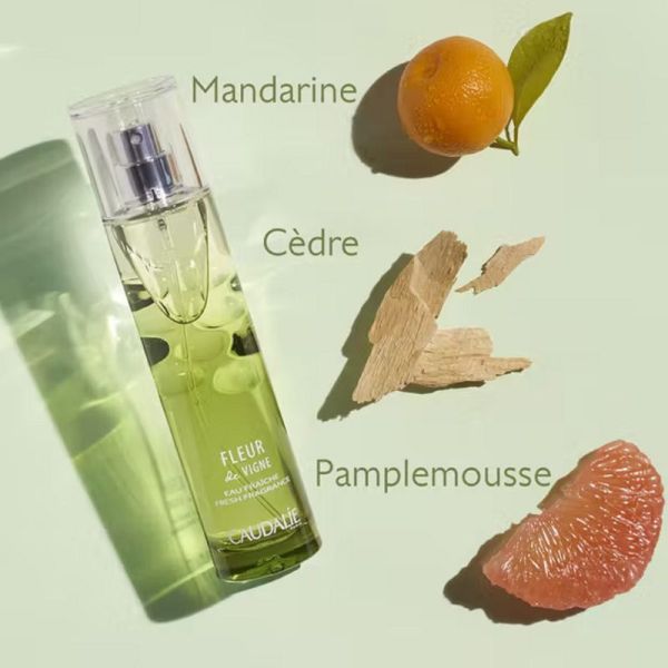 CAUDALIE Fleur de Vigne Eau Fraîche 50ml - Tous Types de Peaux