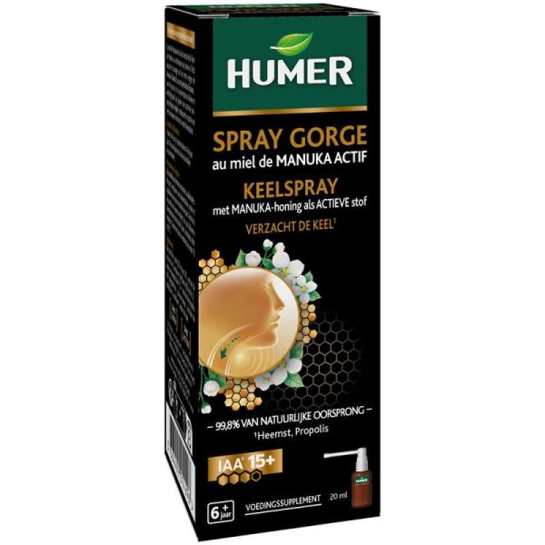HUMER -  Spray Gorge au Miel de Manuka Actif & Propolis