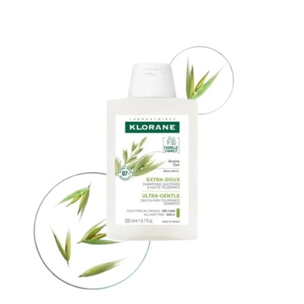 KLORANE AVOINE 200ml - Shampooing au Lait d' Avoine- Fl/200 ml - 3282770145366