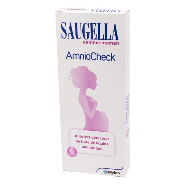 SAUGELLA Protège Slip AmnioCheck - Autotest Détecteur de Fuite de Liquide Amniotique - Bte/6