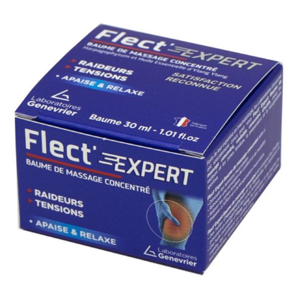 FLECT'EXPERT Baume de Massage Concentré 30ml - Raideurs, Tensions, Avant et Après Effort