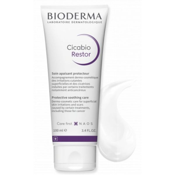 BIODERMA Cicabio Restor 100ml - Soin Protecteur Peaux Fragilisées par les Traitements Oncologiques