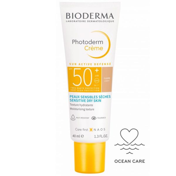 PHOTODERM Crème Claire SPF50+ 40ml - Peaux Claires Sensibles Normales à Sèches