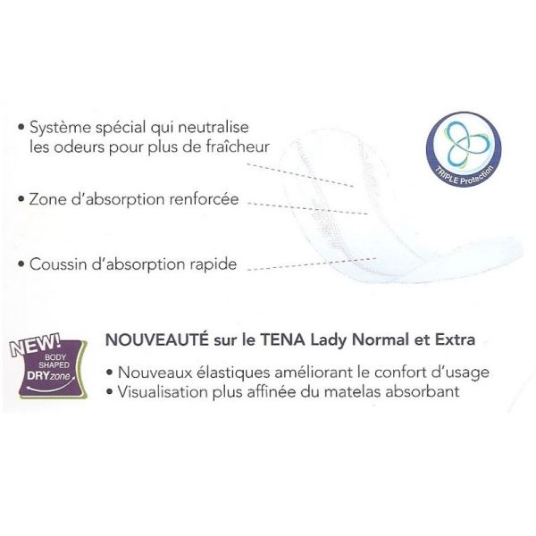 TENA DISCREET Extra Bte/20 - Serviette pour Incontinence Urinaire Modérée