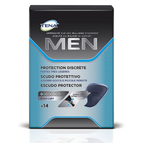 TENA MEN 14 Protections Discrètes Extra Light Homme - Pertes Très Légères