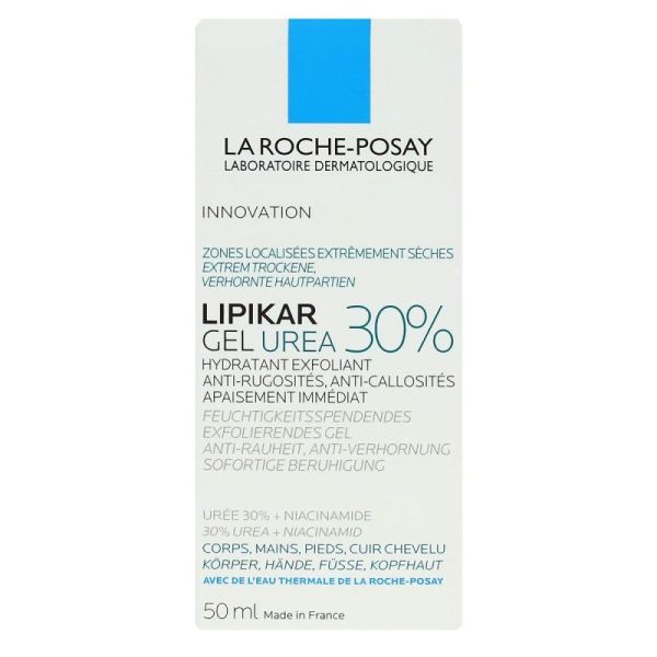 LIPIKAR GEL UREA 30% - HYDRATANT EXFOLIANT - 50ML
