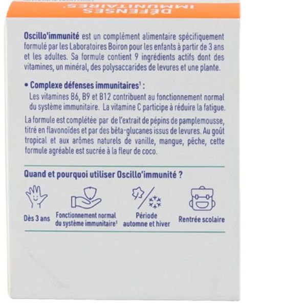 BOIRON OSCILLO IMMUNITE 30 Sticks dès 3 ans