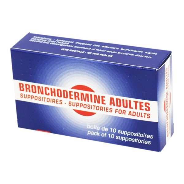 Bronchodermine Adultes, suppositoires - Boite de 10