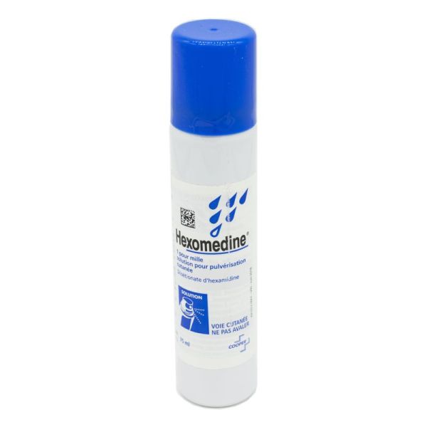 Hexomedine 0,01%, solution pour pulvérisation cutanée - Spray 75ml