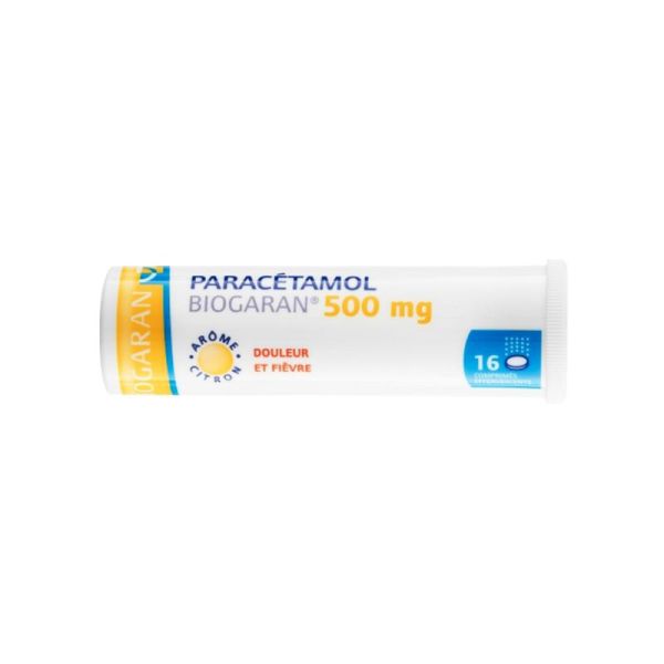 Paracétamol 500 mg Biogaran, 16 comprimés effervescents