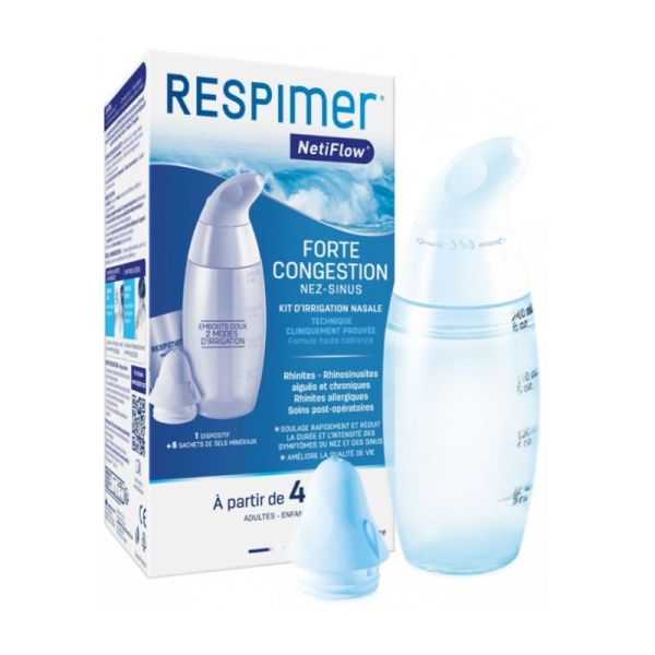 Respimer Kit d'irrigation nasale 6 sachets
