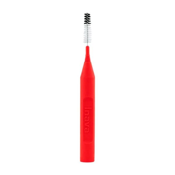 INAVA Brossettes MONO COMPACT Rouges 1.5mm ISO4 - Espaces Interdentaires Larges - Bte/4