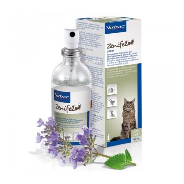 ZENIFEL Spray 60ml - Phéromones Apaisantes et Herbe à Chat