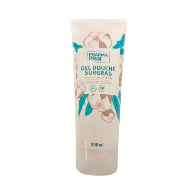 PHARMACTIV / PHARMAPRIX - Gel douche sur gras extrait de coton - Tbe/200 ml