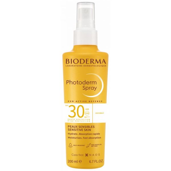 PHOTODERM Spray Invisible SPF30 200ml - Toutes Peaux Sensibles