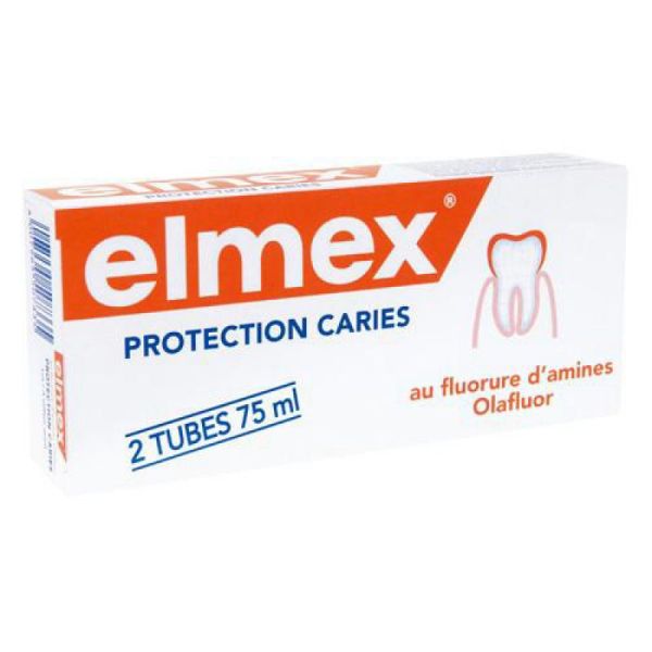 ELMEX ANTI CARIES Lot de 2 Dentifrices Anti Caries 75 ml - T/75ml x2