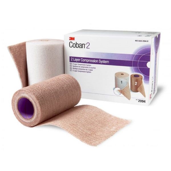 COBAN 2 Système de Compression Bi-bandes (1 Bande Confort + 1 Bande Compression)