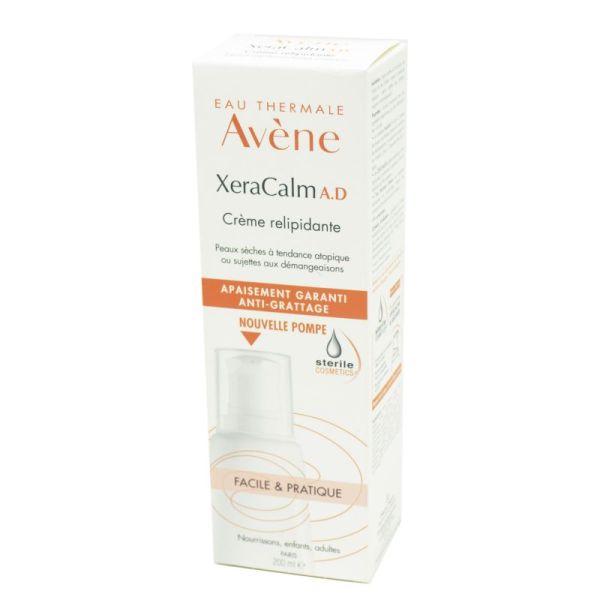 AVENE Xeracalm AD Crème Relipidante 200ml - Peaux très Sensibles (Eczéma Atopique, Démangeaisons)
