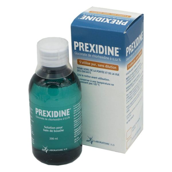 Prexidine 0,12%, solution pour bain de bouche - Flacon 200 ml