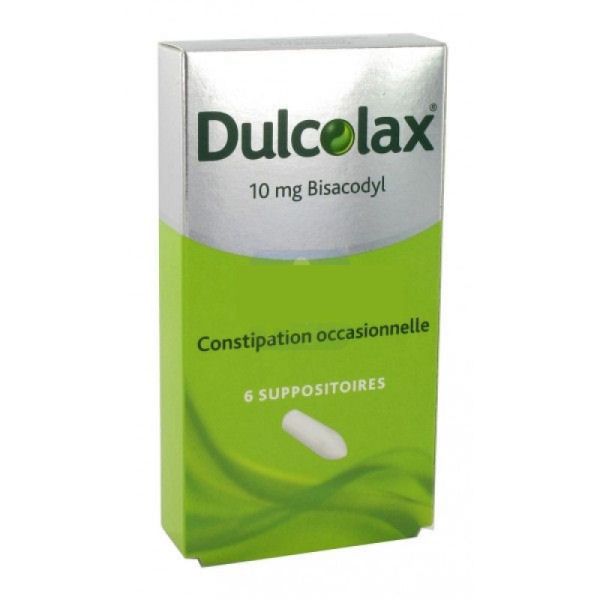 Dulcolax 10 mg, 6 suppositoires